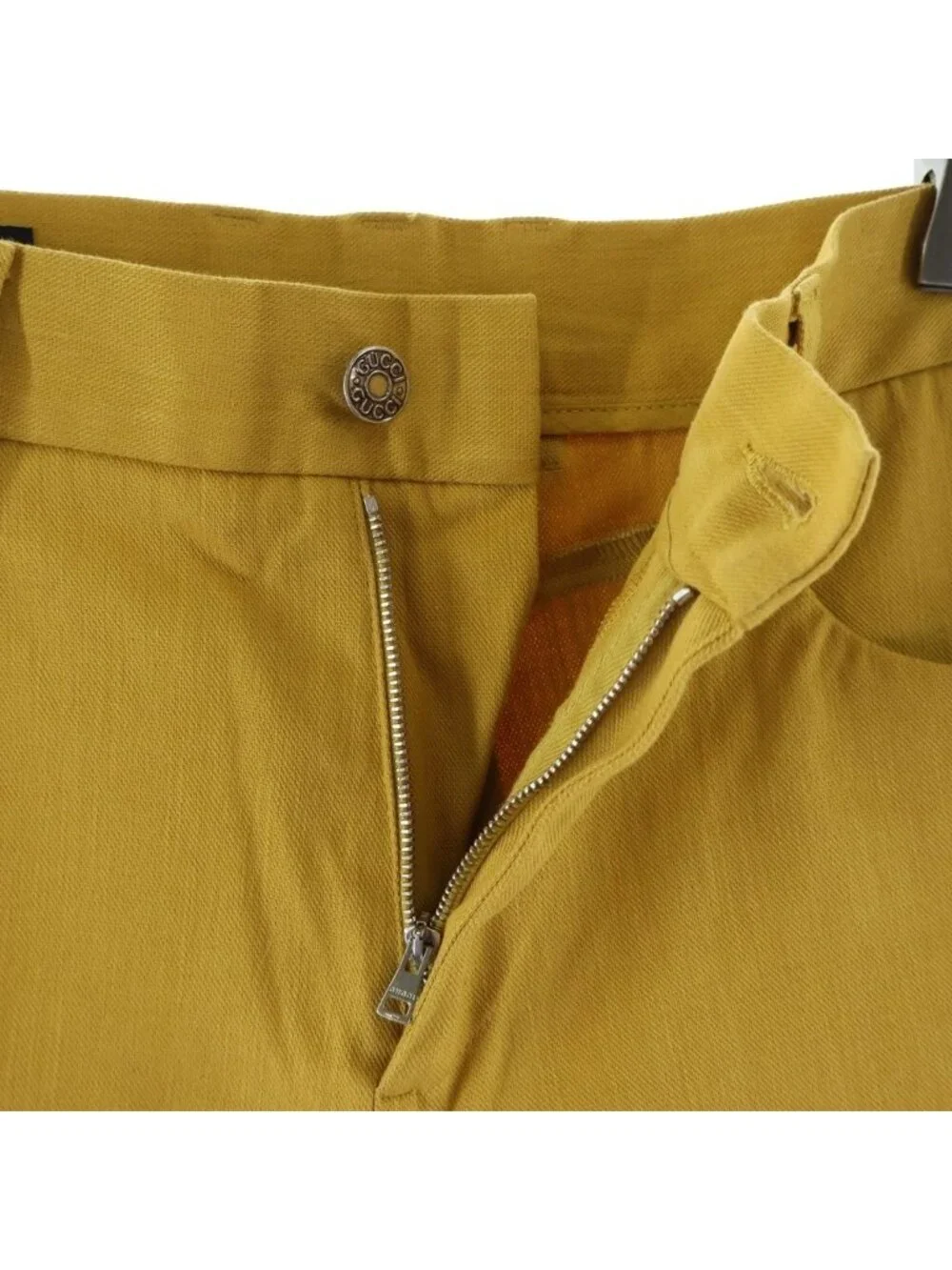 Gucci Pants Cotton 5 Pockets Yellow XZ